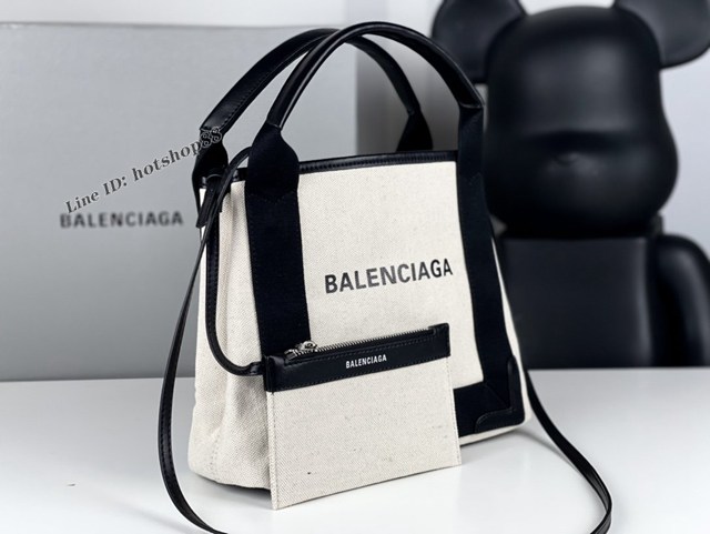 Balenciaga專櫃爆款迷你號手提購物袋 巴黎世家經典款棉質帆布包 fyj1543